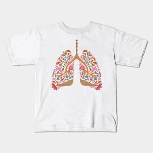 Breathe in nature earth tones Kids T-Shirt
